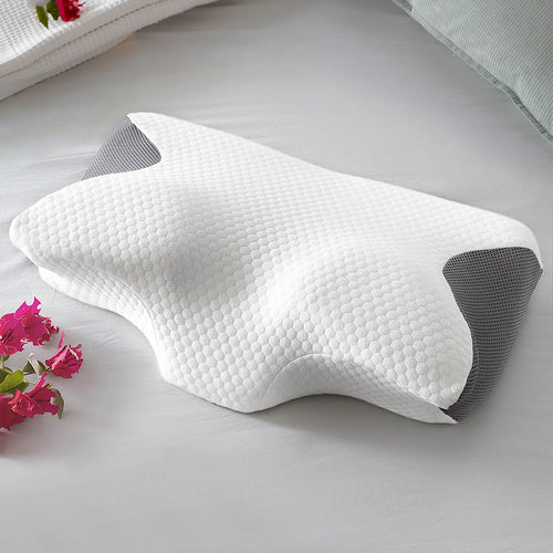 Viscoelastic Neck Pillow with Ergonomic Contours